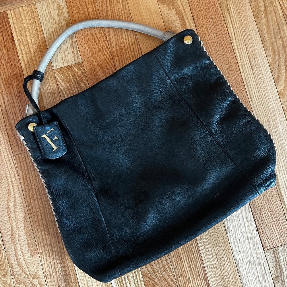 Furla Black and Tan Leather Handbag - Picture 3 of 9